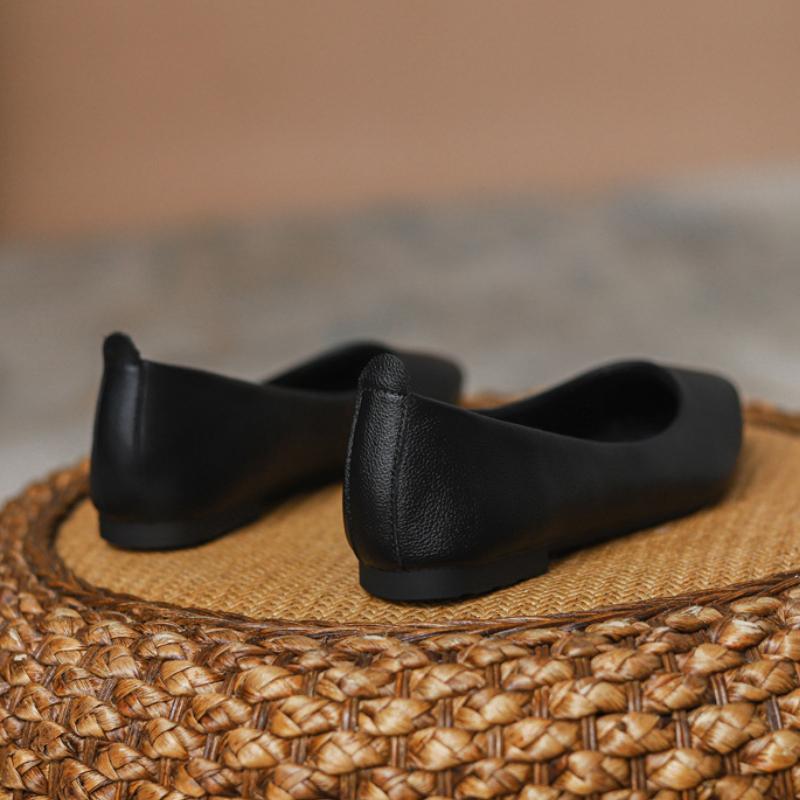 Мода лето 2024 новые туфли с острым носком и плоским носком женские рабочие туфли черные повседневные удобные лоферы на плоской подошве zapatillas mujer