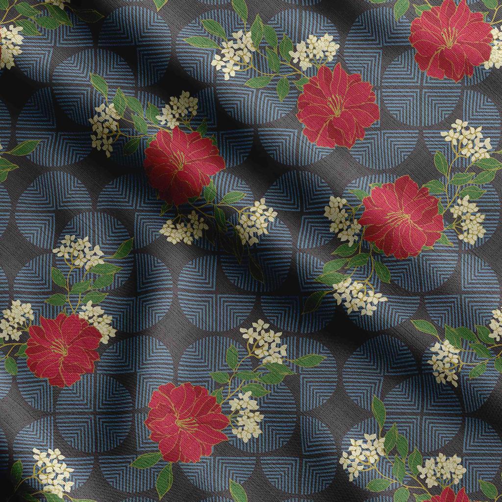 Soimoi Ткань для квилтинга из хлопкового батиста с цветочным принтом, продаваемая во дворе — швейные принадлежности для хлопчатобумажной ткани средней плотности шириной 42 дюйма