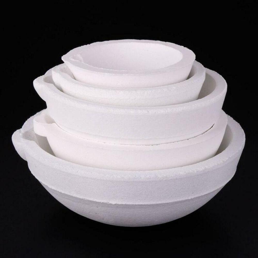 Silica Thermostability Jewelry Casting Container Quartz Bowl Melting Crucible Molten Gold Bowl