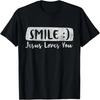 Vintage Smile Loves You Jesus Religious Faith Christian Gift T-Shirt