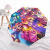1pc Outdoor Umbrella with Super Mario Bros. Characters - Automatic Opening/Closing, Portable 3-Fold Design, 8-Bone Iron Frame - Perfect Gift for