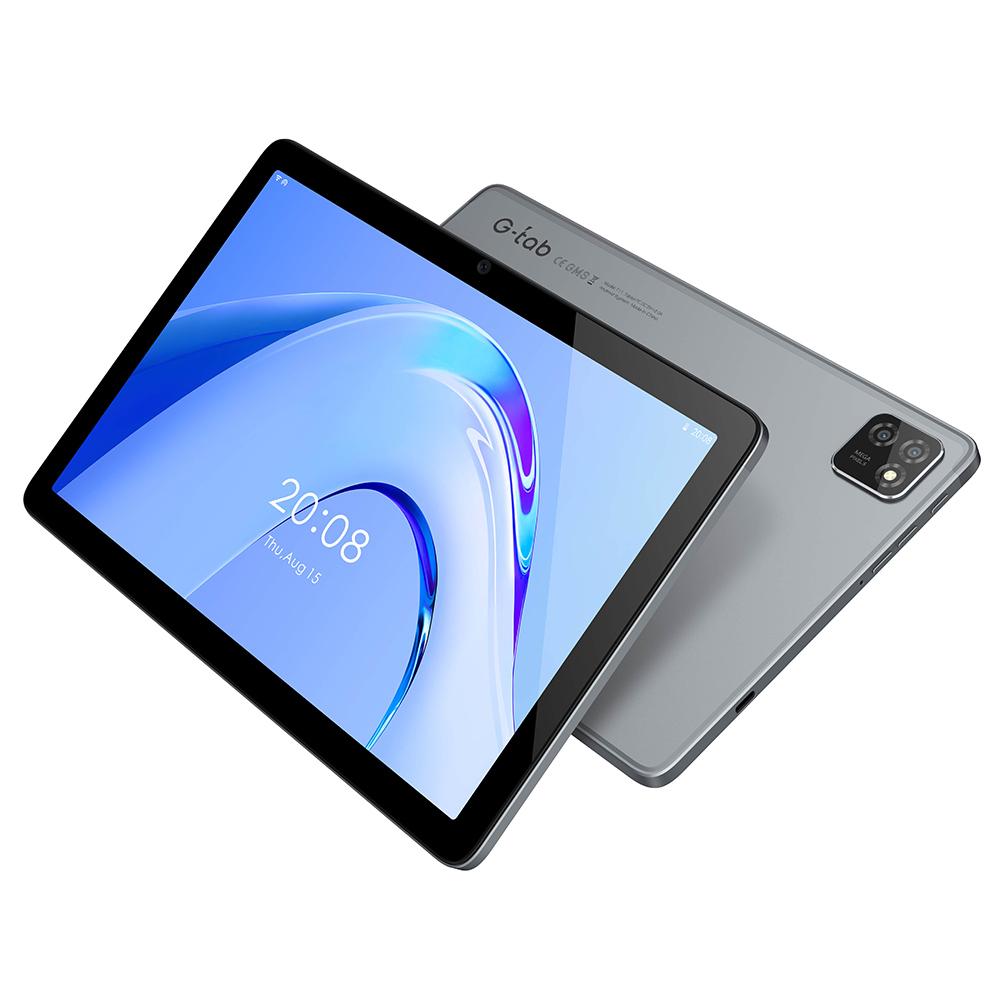 G-tab T11 Android 14 Tablet, 10.1 inch 1280*800 IPS Screen, Unisoc T606 8 Core Max 1.6GHz, 8GB RAM (4GB +4GB Expansion) 128GB ROM