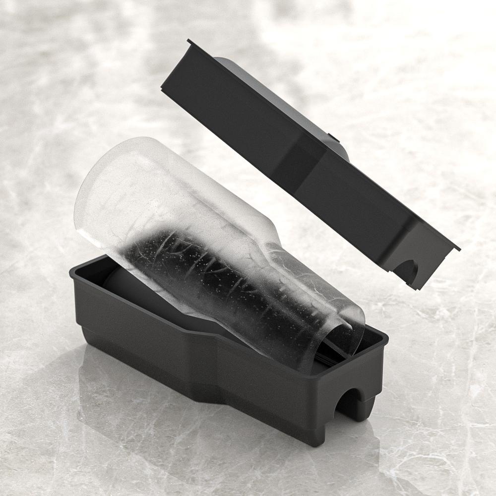 Формы для очень больших кубиков льда, многоразовая форма для льда Stanley 40 унций с крышкой и контейнером для морозильной камеры, сохраняют напитки охлажденными, легко чистить