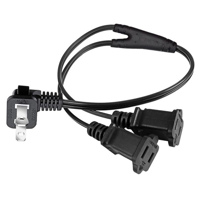 American 90° Elbow Figure-Eight SPT-2 Copper Two-Pin AC Power Cord