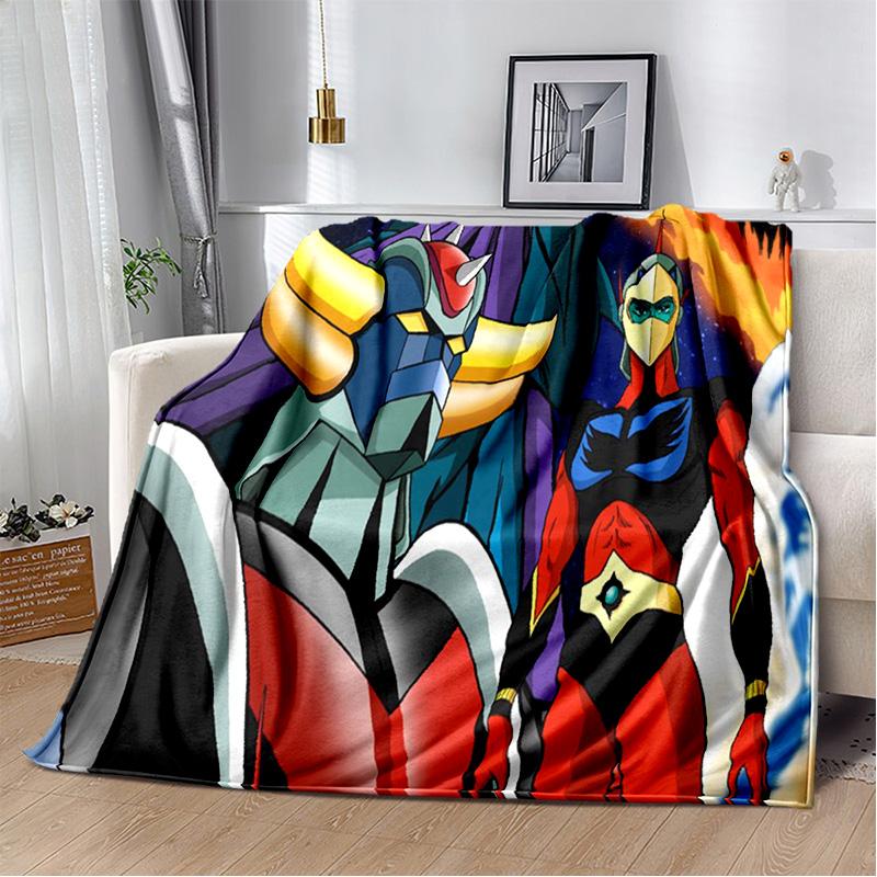 НЛО робот Grendizer аниме мультфильм мягкое плюшевое одеяло, фланелевое одеяло для гостиной, спальни, кровати, дивана, пикника, детей