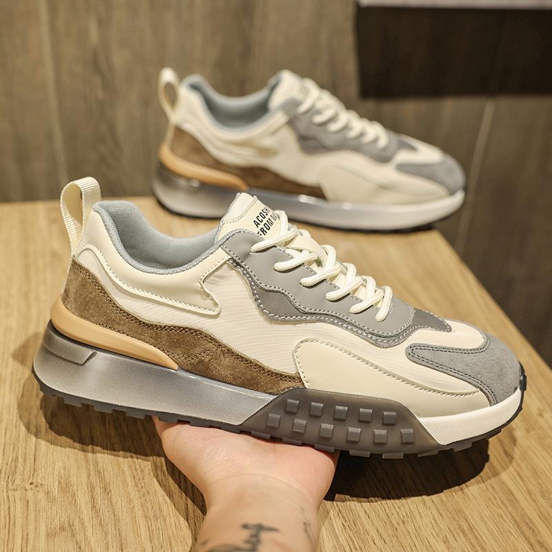 Трендовая брендовая мужская обувь весна новая обувь для папы воздушная подушка мягкая подошва увеличивающая рост мужская спортивная и повседневная обувь мужская для бега 2283