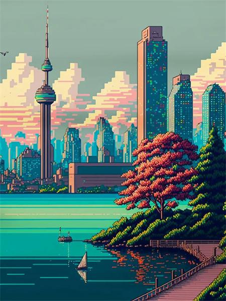 Diy Алмазная картина Мозаика Дом Улица Полный квадрат Круглая вышивка Мозаика Пейзаж Домашний декор