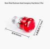 Metal Emergency Stop Button Switch, Stainless Steel, Dustproof, Mushroom Head, 16/19/22/25/30mm