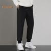 Зимние брюки для мужчин среднего возраста, утолщенный флис, эластичный пояс на шнурке, большие размеры, сохраняющие тепло, карманы на молнии, однотонные, теплые, для спорта, путешествий, работы