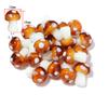 10-20Pcs 16x12mm Liuli Silica Lampwork Mushroom Beads Colourful Loose Glass Beads For Needlework DIY Jewelry Making Accessories