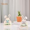 1/2/3Pcs Easter Bunny Money Holder Wooden Rabbit Table Sign Cash Holder Home Office Desktop Decoration Holiday Money Gift