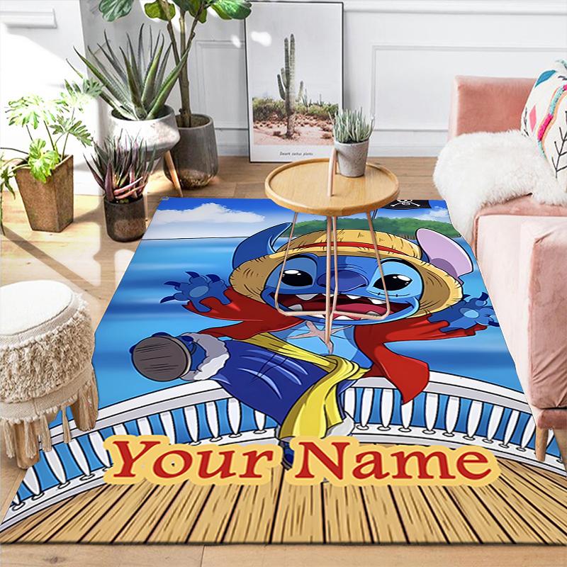 Custom 1Pc Stitch'S Pirate Adventure Rug Office Carpet Indoor Outdoor Entrance Doormat Nonslip Soft And Comfortable Living Room D916260