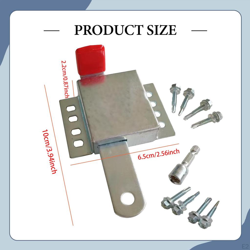 Промышленные аксессуары для замка гаражных ворот, внутренний сдвижной засов для улицы, сада