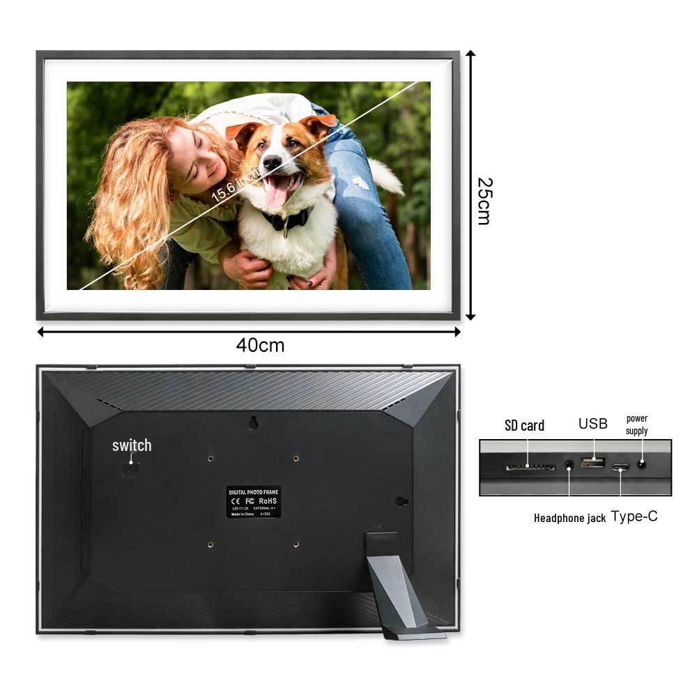 15,6" Frameo Uhale Умная цифровая фоторамка WiFi - Большой экран с подключением к облаку