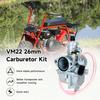 FVRITO VM22 Racing Performance Carburetor Carb For Predator 212Cc 196Cc Coleman CT200U BT200X KT196 Mini Bike Go Kart GX160 GX200 6.5HP OHV Clone