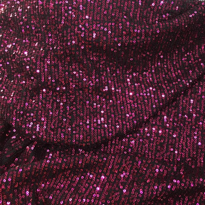 3mm Stripe Sequin Embroidery Mesh Fabric for Dress or Costume