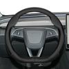 Suitable for Tesla Ultra-Thin Breathable Leather Steering Wheel Cover Suitable for Model 3 Y X S 2024