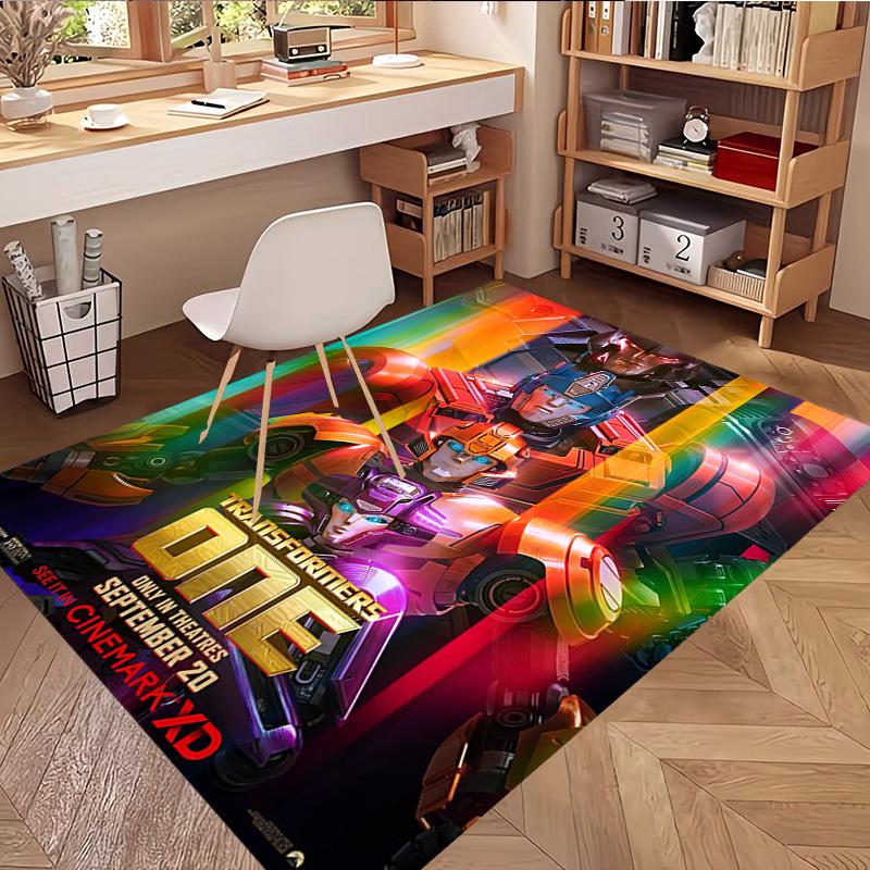 Transformers Print Rug, Washable Floor Carpet, For Entryway Dorm Laundry Room Office Study, Home Decor Birthday Christmas Gift