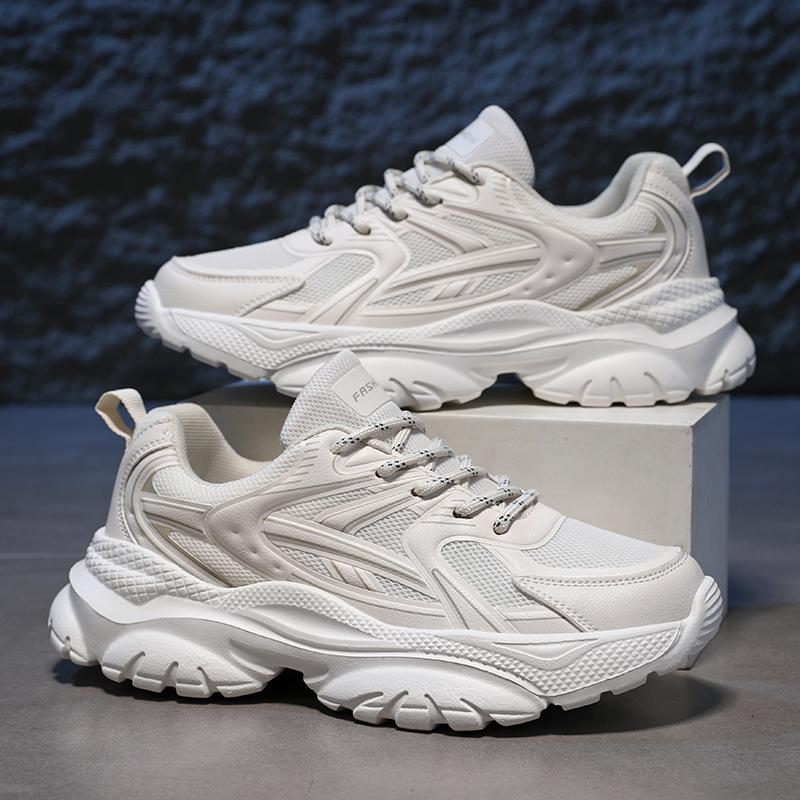 Женская спортивная обувь с толстой подошвой и сеткой, модная и легкая, увеличенного размера, женская обувь, мужские кроссовки
