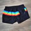 Мужские спортивные шорты для бега на пляже, радужные плавки, брюки, быстросохнущие шорты для серфинга, тренажерный зал, купальный костюм для мужчин