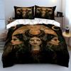 Golden moon and celestial elements. Bedding sets Duvet cover sets Duvet covers Pillowcases(1 * Duvet Cover 2 * Pillowcases without duvet insert)