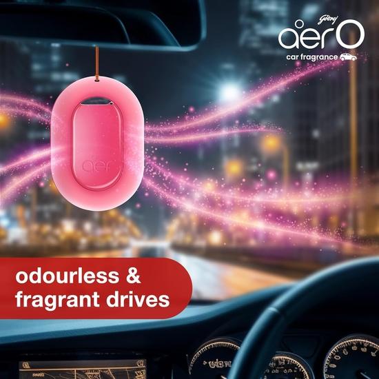 Godrej Aer O – Подвесной автомобильный освежитель воздуха – Ассорти из 3 штук (22,5 г) | Гель держится до 30 дней | Автомобильные аксессуары