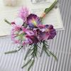 Handmade Simulation Iris Bouquet Realistic Silk Fake Flower  Wedding Party Decor