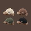 Fashion Lamb Wool Bomber Hats Thickened Keep Warm Duckbill Hat Windproof Ear Cover Caps Outdoor