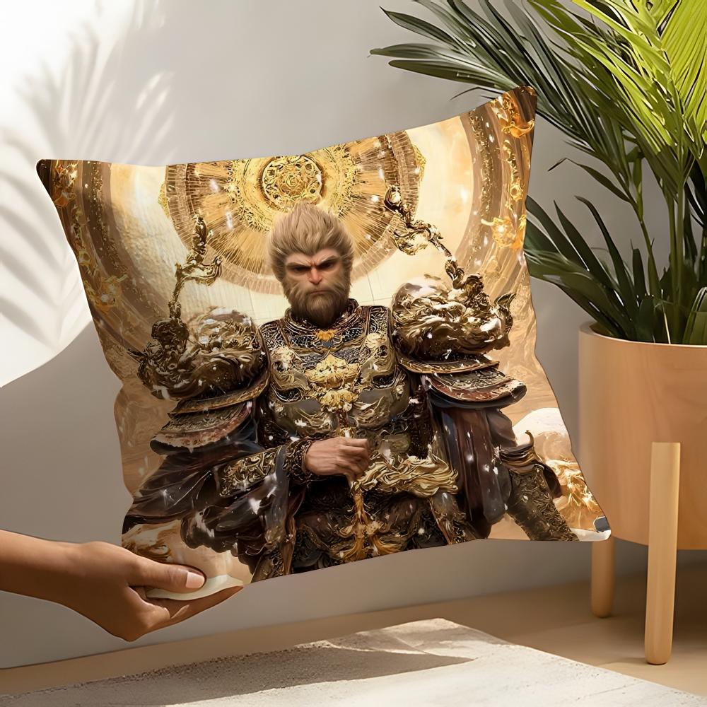 Путешествие на Запад BBlack Myth Wukong Льняные Наволочки Для Декоративного Дивана Домашние Подушки Чехол Автомобильное Сиденье Подушки Чехлы