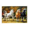 5D Цифровая картина маслом скачущих лошадей - Искусство для гостиной и спальни (Без рамки)