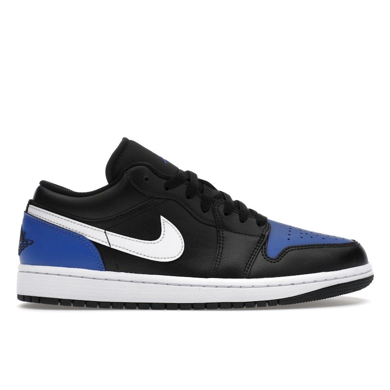 Air Jordan 1 Low Black Royal Toe Unisex Sneakers White Game-Royal 553558-042