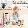 1080p HD внутренняя/наружная камера видеонаблюдения с двусторонней аудиосвязью, беспроводная камера видеонаблюдения для монитора для детей и домашних животных