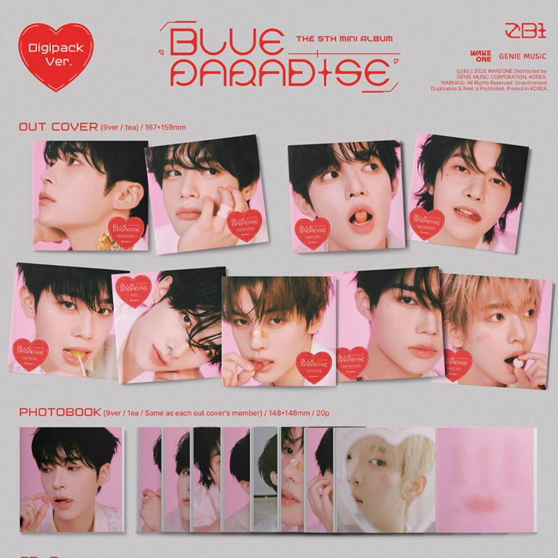 ZEROBASEONE 5th Mini Album_BLUE PARADISE (Digipack Ver.)