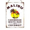 Металлическая табличка Malibu Мужская берлога Домашний бар Табличка Паб на заднем дворе Сарай Декор стены кухни Алюминий