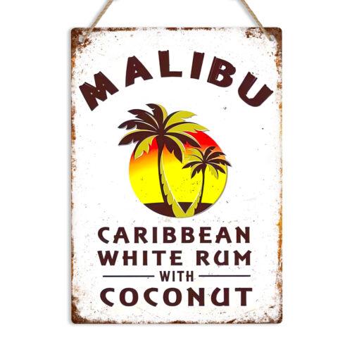 Металлическая табличка Malibu Мужская берлога Домашний бар Табличка Паб на заднем дворе Сарай Декор стены кухни Алюминий