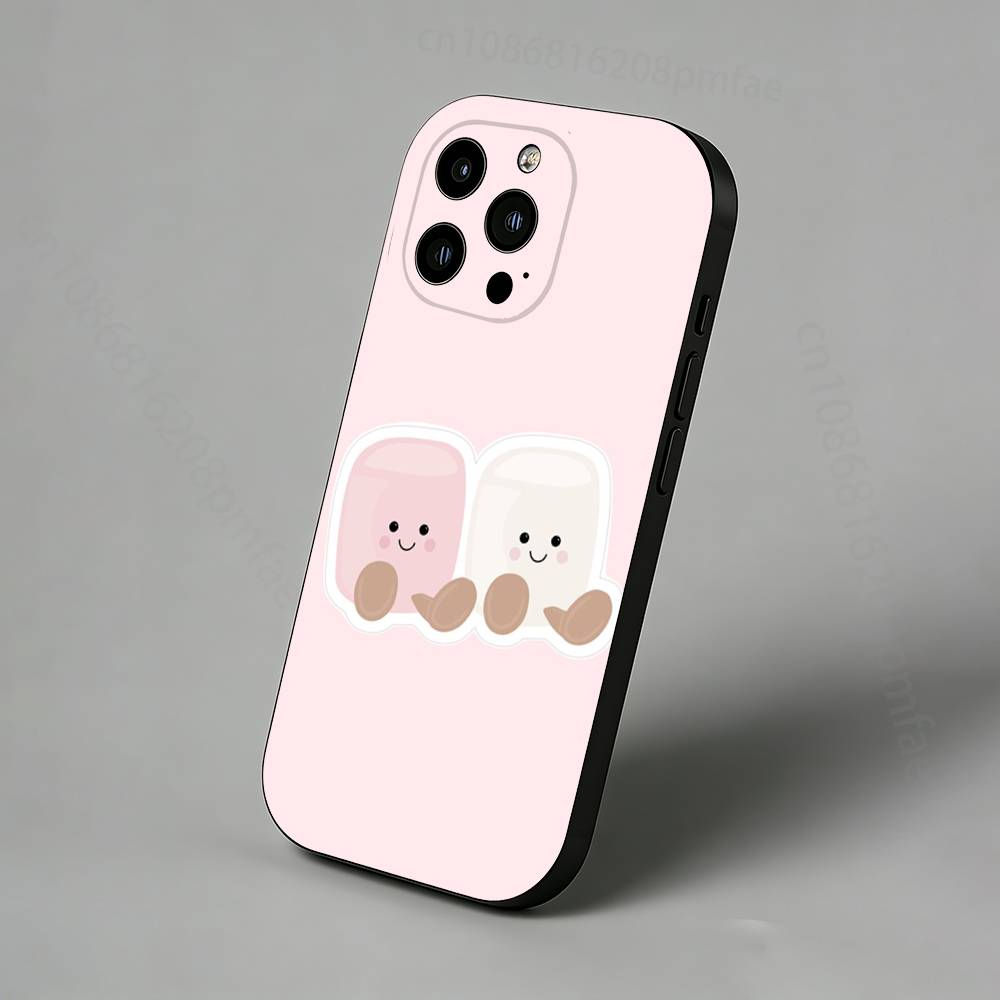 Kawaii Food Character Series iPhone Case For 17,16,15,14,13,12,11 Pro,Max,Plus,X,XS,XR,SE,Mini Back Protector Cover