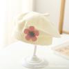 Winter Baby Cute Flower Knitted Beret Woolen Hat