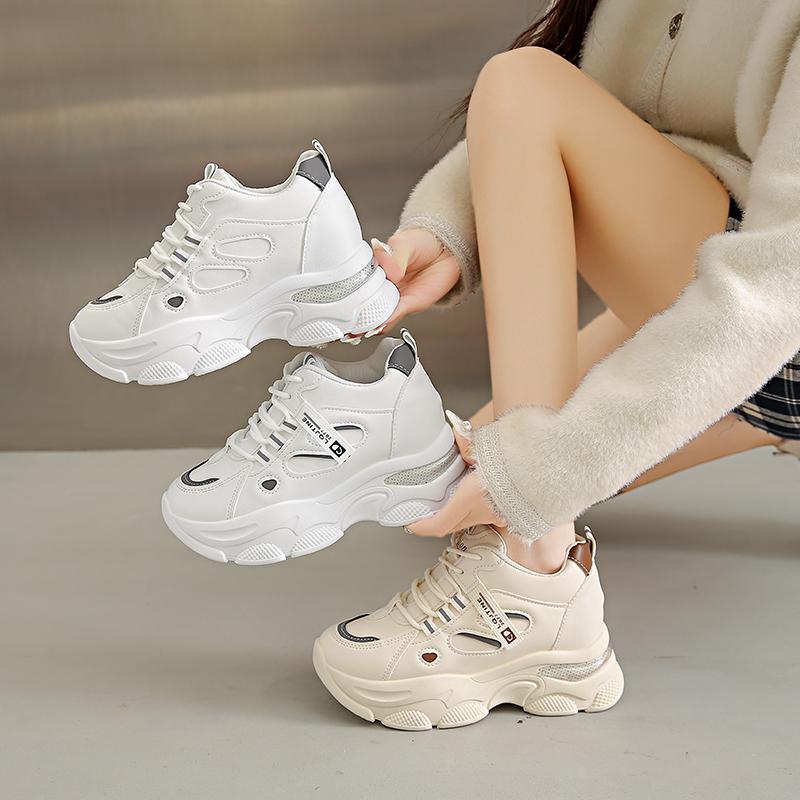 Fashion 2025 New Breathable Chunky Women's Sneakers Fashion Thick Sole Platform Female Sport Zapatillas De Deporte Tenis Platform Shoes