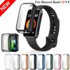 Мягкий ТПУ Чехол-бампер с Защитой экрана для Huawei Band 10 9 8 Корпус Защитная крышка Full HD Аксессуары для Huawei Band 9/10