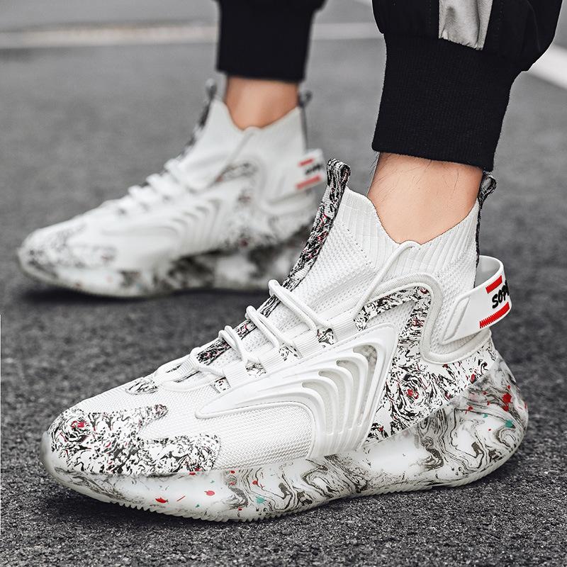 Shoes Men's Plus Size Popcorn Sneaker Four Seasons Couple Running Shoes Basketball Shoes Men's Shoes Sneaker