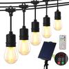 YOSION Solar String Lights, 22m, Rainproof, Automatic Nighttime Turn-On, 4 Dimming Modes, PC Material, Warm White (2700K), 20+2 LED Bulbs, Perfect