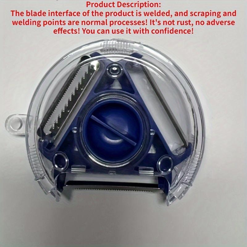 Компактная картофелечистка, ломтерезка и измельчитель 3 в 1 для автодомов и кемпингов — двойные лезвия, многофункциональный кухонный гаджет