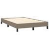 Cadre de lit avec matelas - Maison Exclusive - 120x190 cm - Tête de lit réglable - Taupe