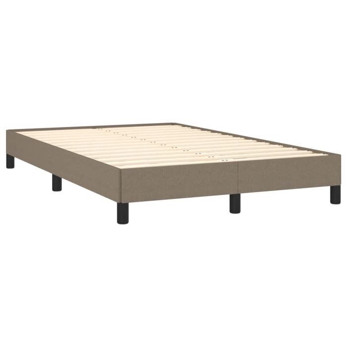 Cadre de lit avec matelas - Maison Exclusive - 120x190 cm - Tête de lit réglable - Taupe