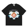 2026 Unisex Casual Round Neck Short Sleeve T-Shirt Cotton Print Loose Fit Hip Hop Style