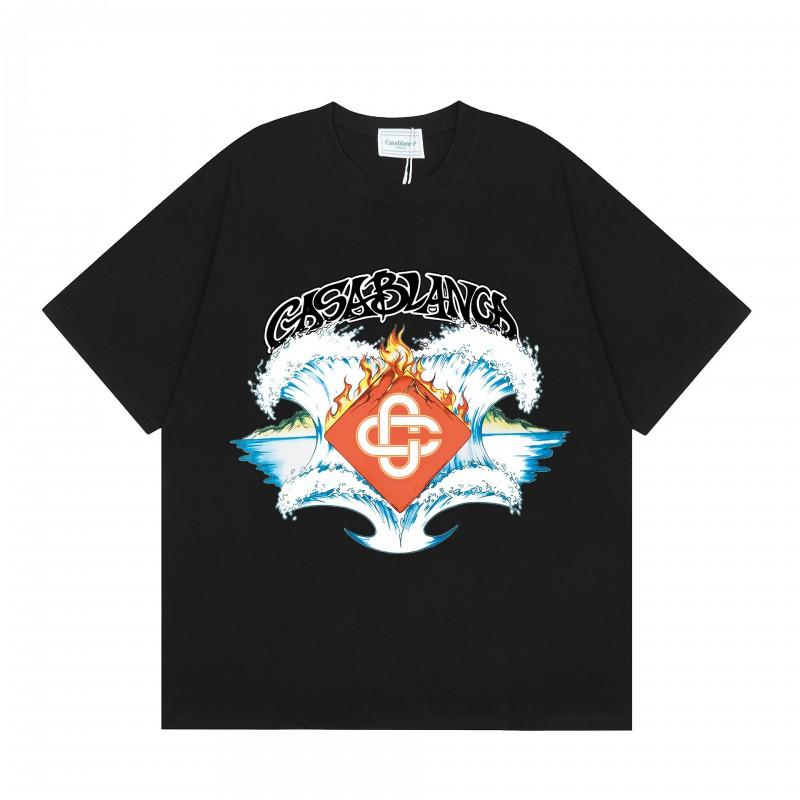 2026 Unisex Casual Round Neck Short Sleeve T-Shirt Cotton Print Loose Fit Hip Hop Style