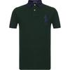 Polo Big Pony Embroidered Straight Fit Casual Short Sleeve Polo Shirt Men Tops Green 710752866-005