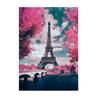 Diy 5D Diamond Painting Landscape 'Eiffel Tower' Round Rhinestone Embroidery Color Cross Stitch Home Decor
