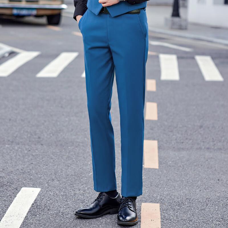 Men's Straight Fit Business Casual Trousers