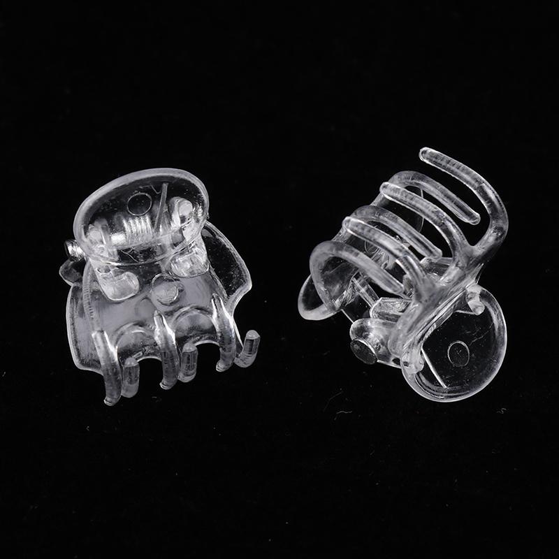 50 шт. прозрачные зажимы для орхидей с 6 когтями, пластиковые зажимы для цветов-бабочек, прозрачный фиксатор для садовых стеблей виноградной лозы, вьющихся растений